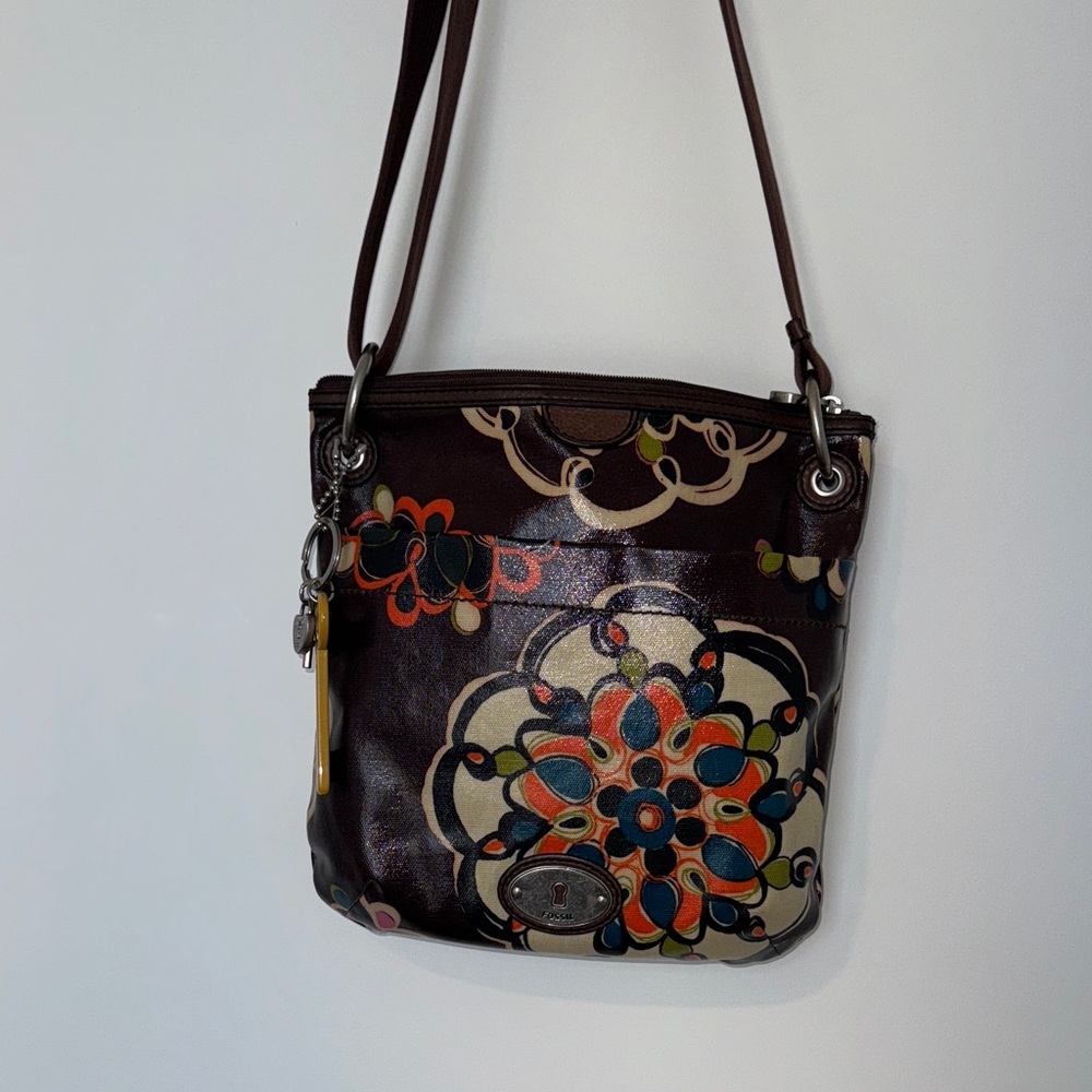 Fossil Floral Shoulder Bag
